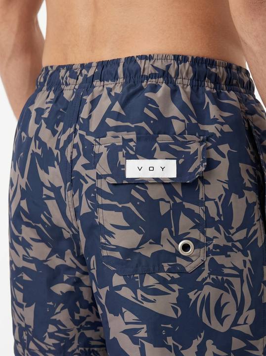 MIDNIGHT CANOPY ABSTRACT SWIM TRUNK S27
