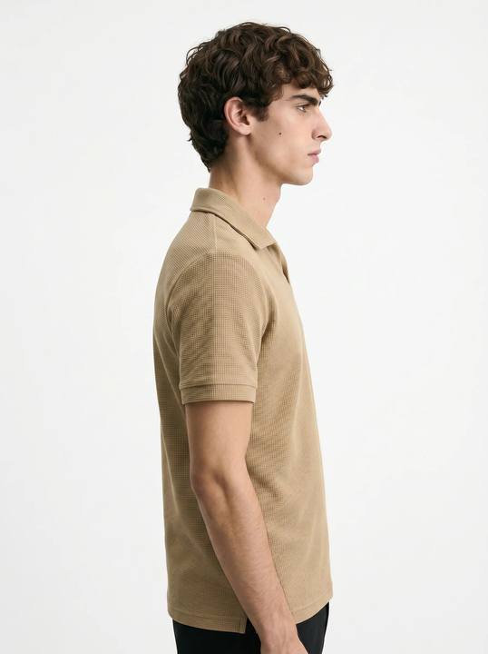 GOLDEN DUNE BREEZE WAFFLE POLO SHIRT S27