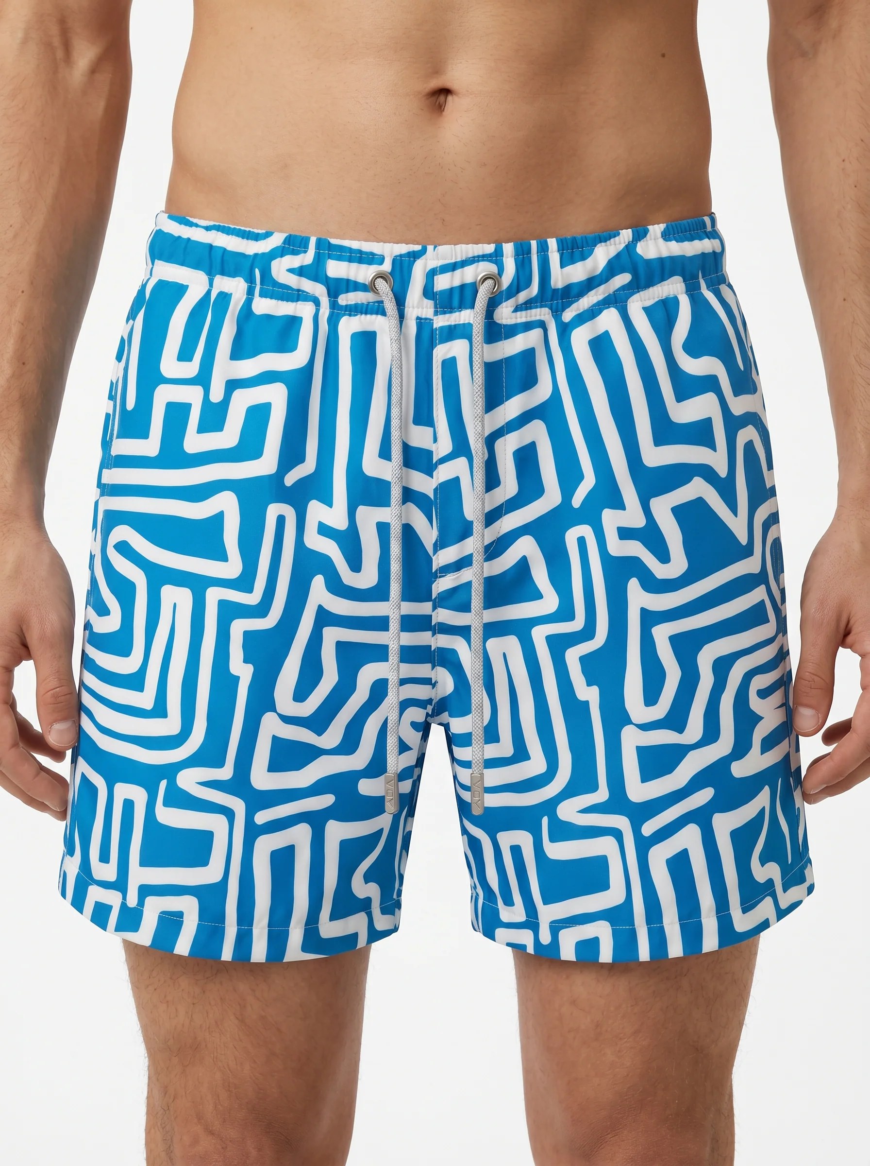 AZURE MAZE GRAPHIC SWIM TRUNK S27