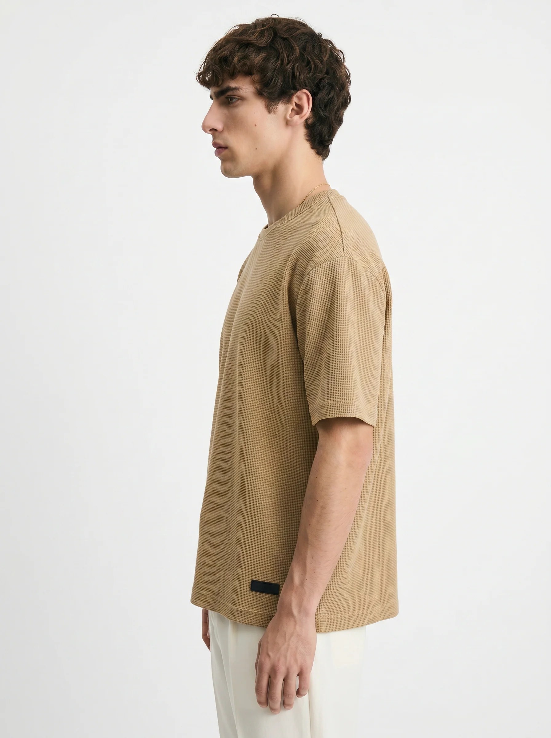 DUNE WAFFLE TEXTURED OVERSIZED T-SHIRT S27