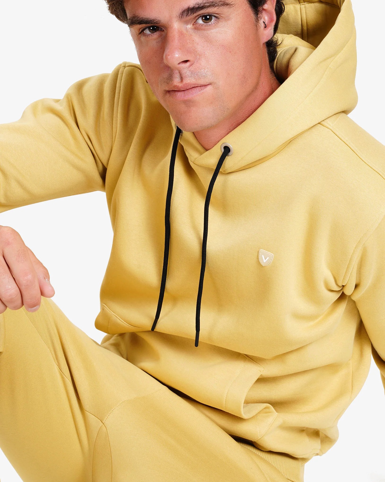 MUSTARD UNISEX BASIC HOODIE W26