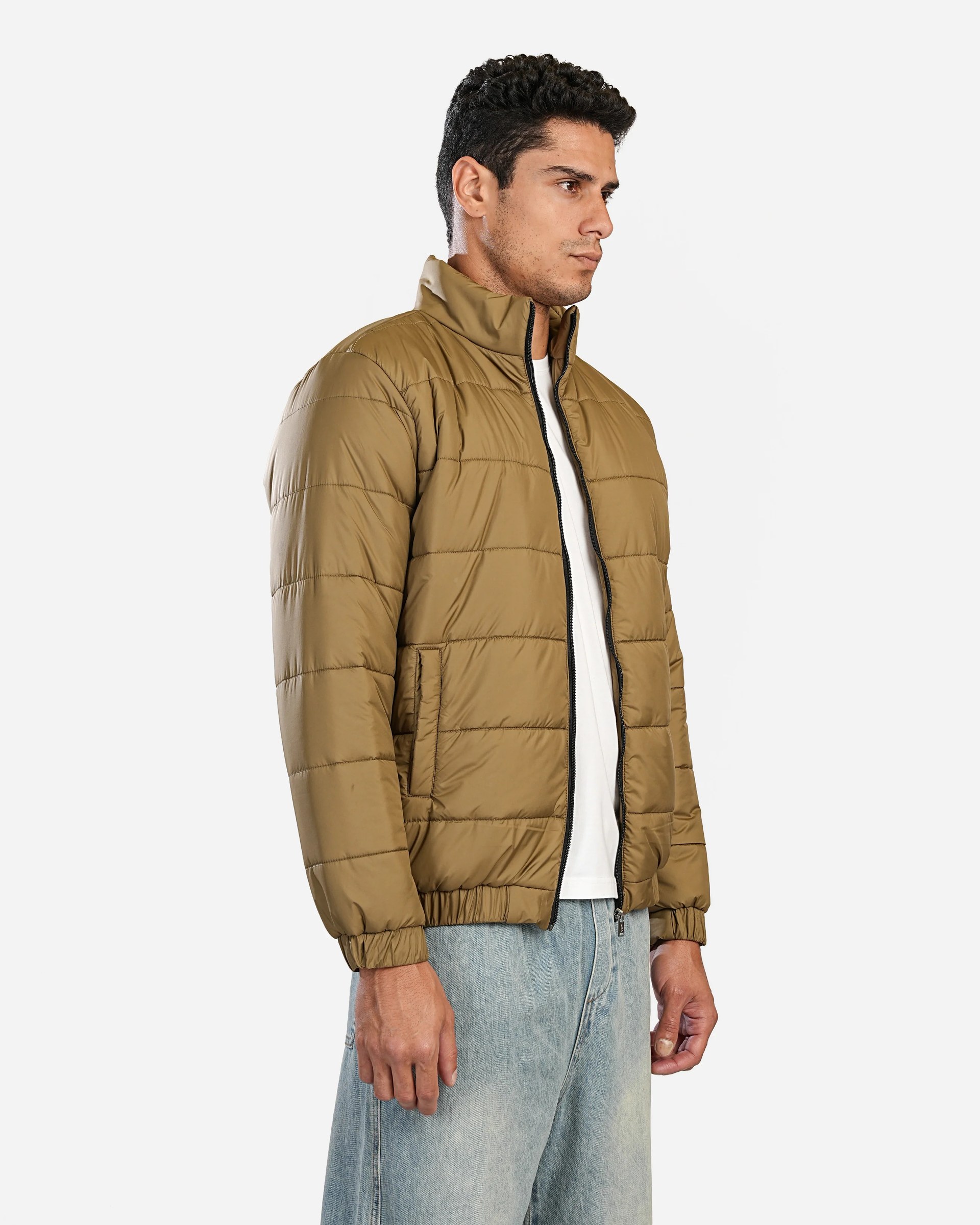 PEANUT COZY FUR-LINED CLASSIC PUFFER W26