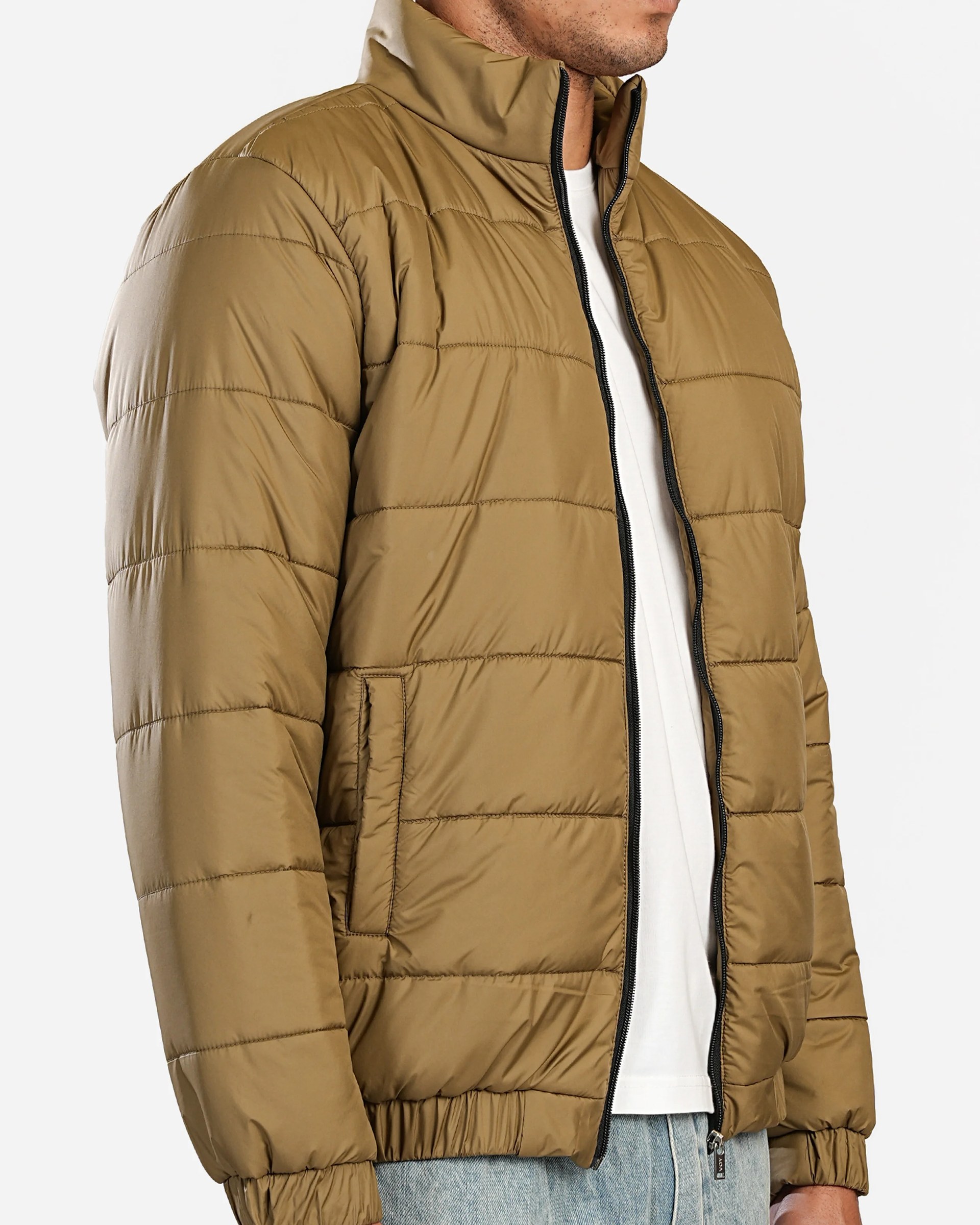 PEANUT COZY FUR-LINED CLASSIC PUFFER W26