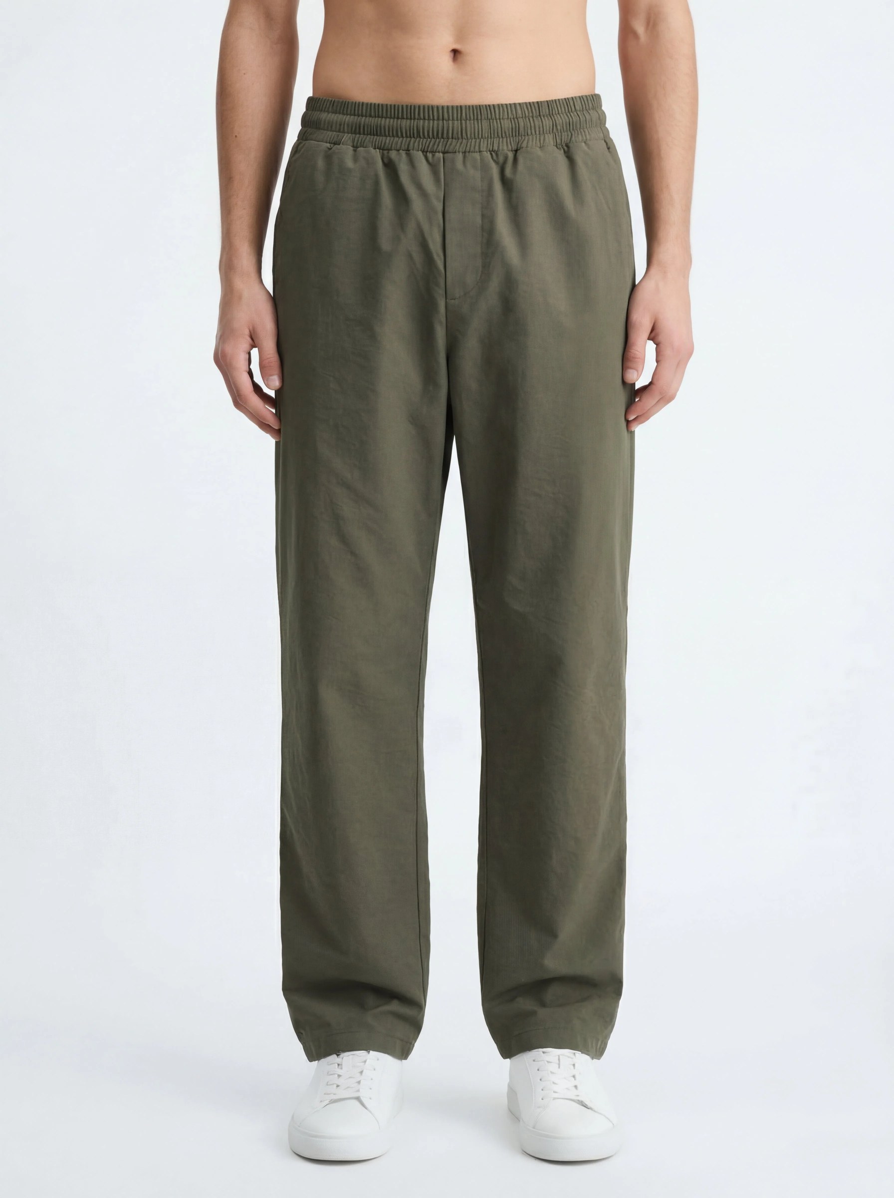 OLIVE TWILIGHT WIDE-LEG TENCEL PANTS S27