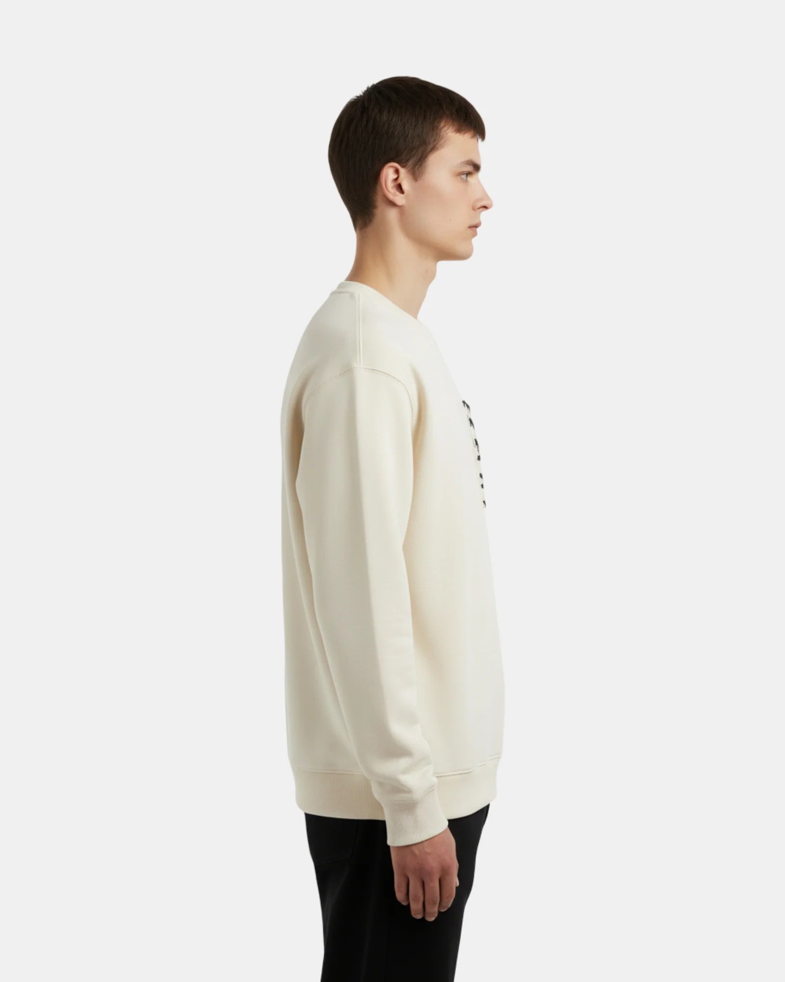 OFF-WHITE WOVEN POCKET OVERSIZED SWEATSHIRT W26