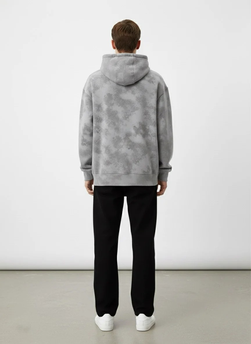 ASH CLOUD-DYE OVERSIZED HOODIE W26