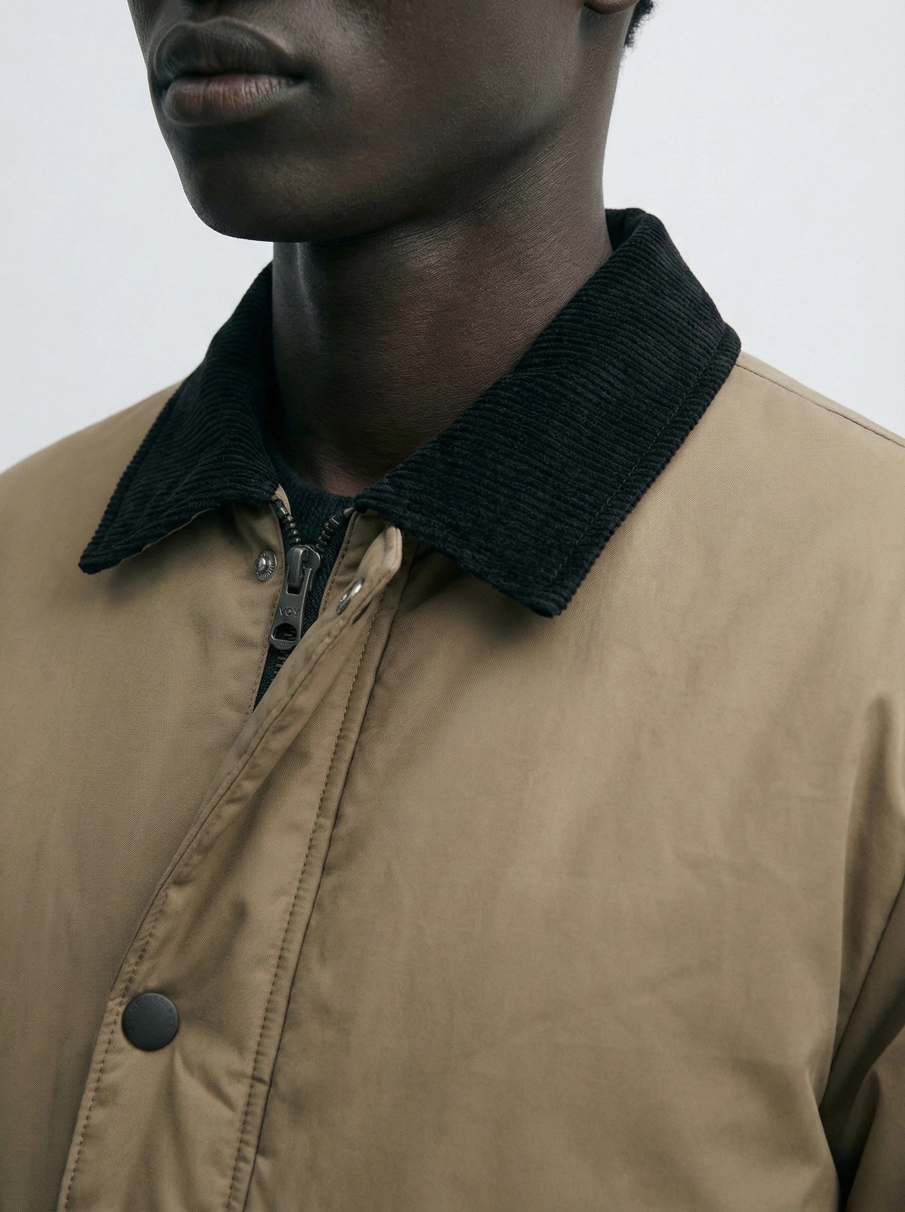 SAND BEIGE FIELD JACKET – CORDUROY COLLAR W26