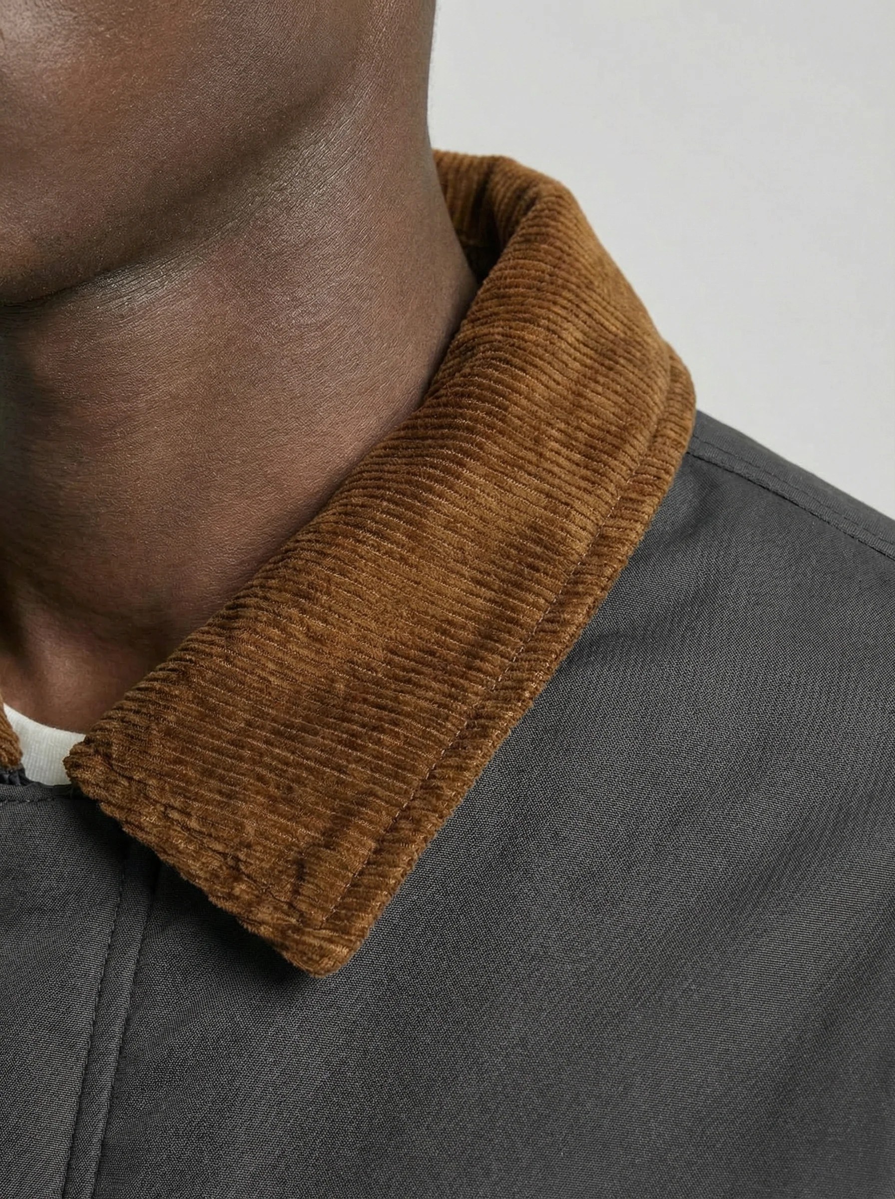 GREY FIELD JACKET – CORDUROY COLLAR W26