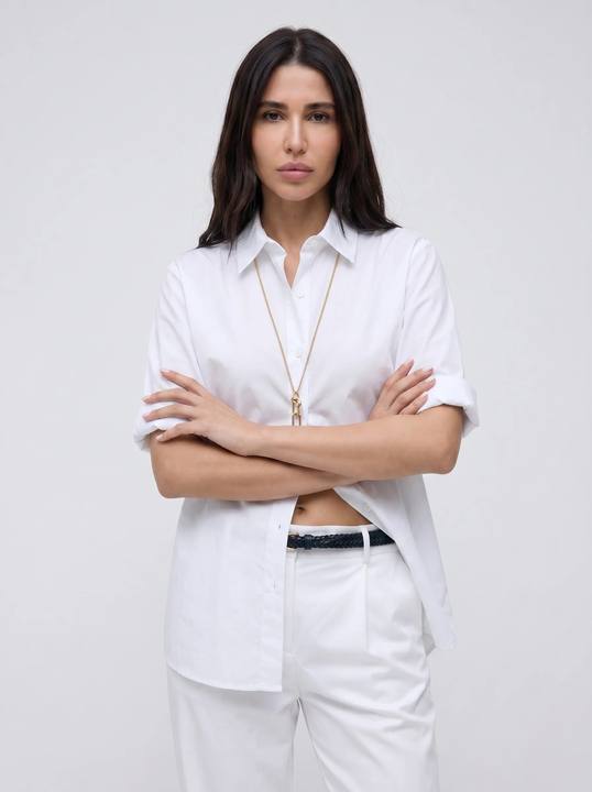 PURE AURA RELAXED WOVEN SHIRT S27