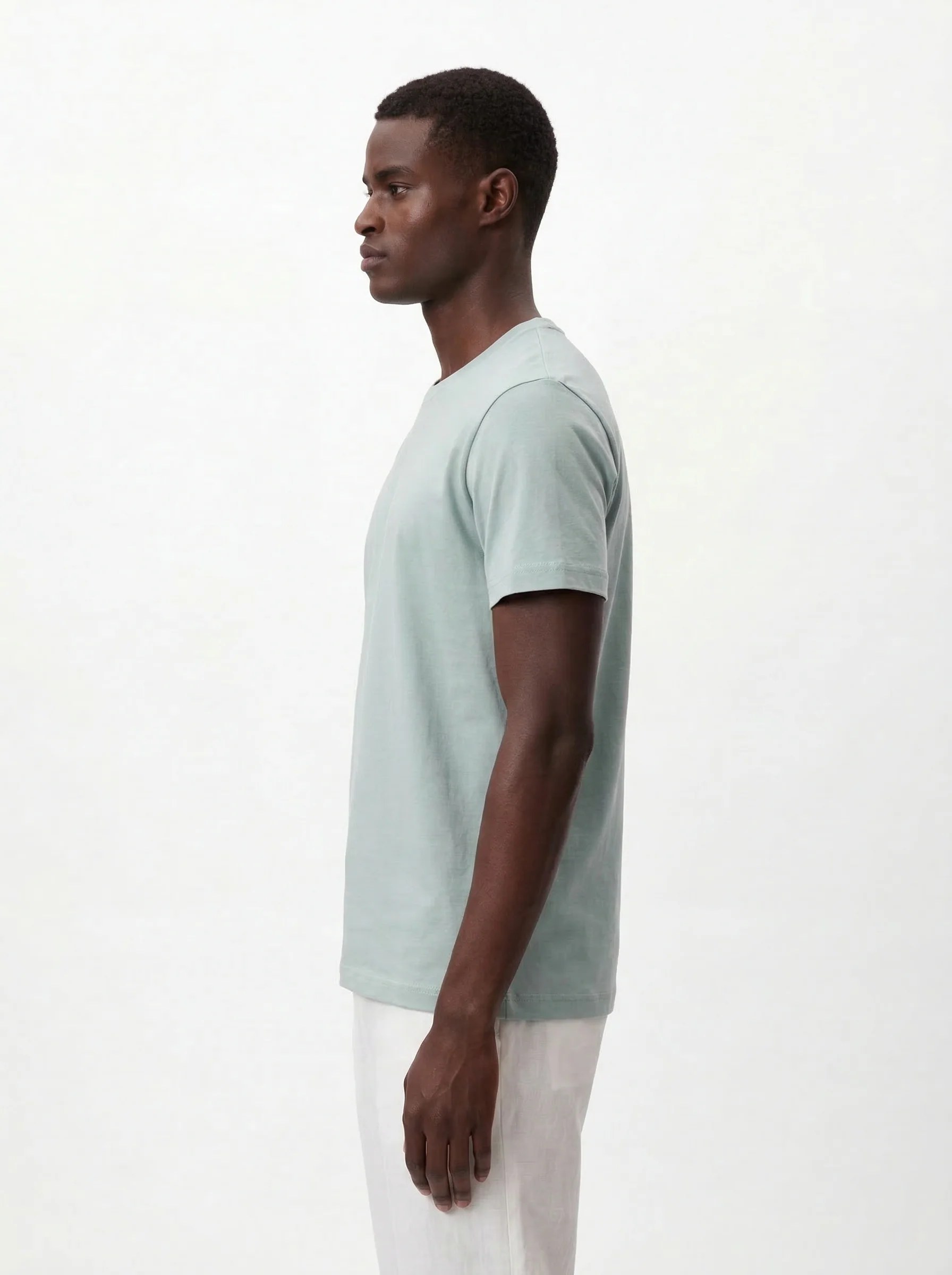 MINT GREEN SLIM BASIC T-SHIRT S27