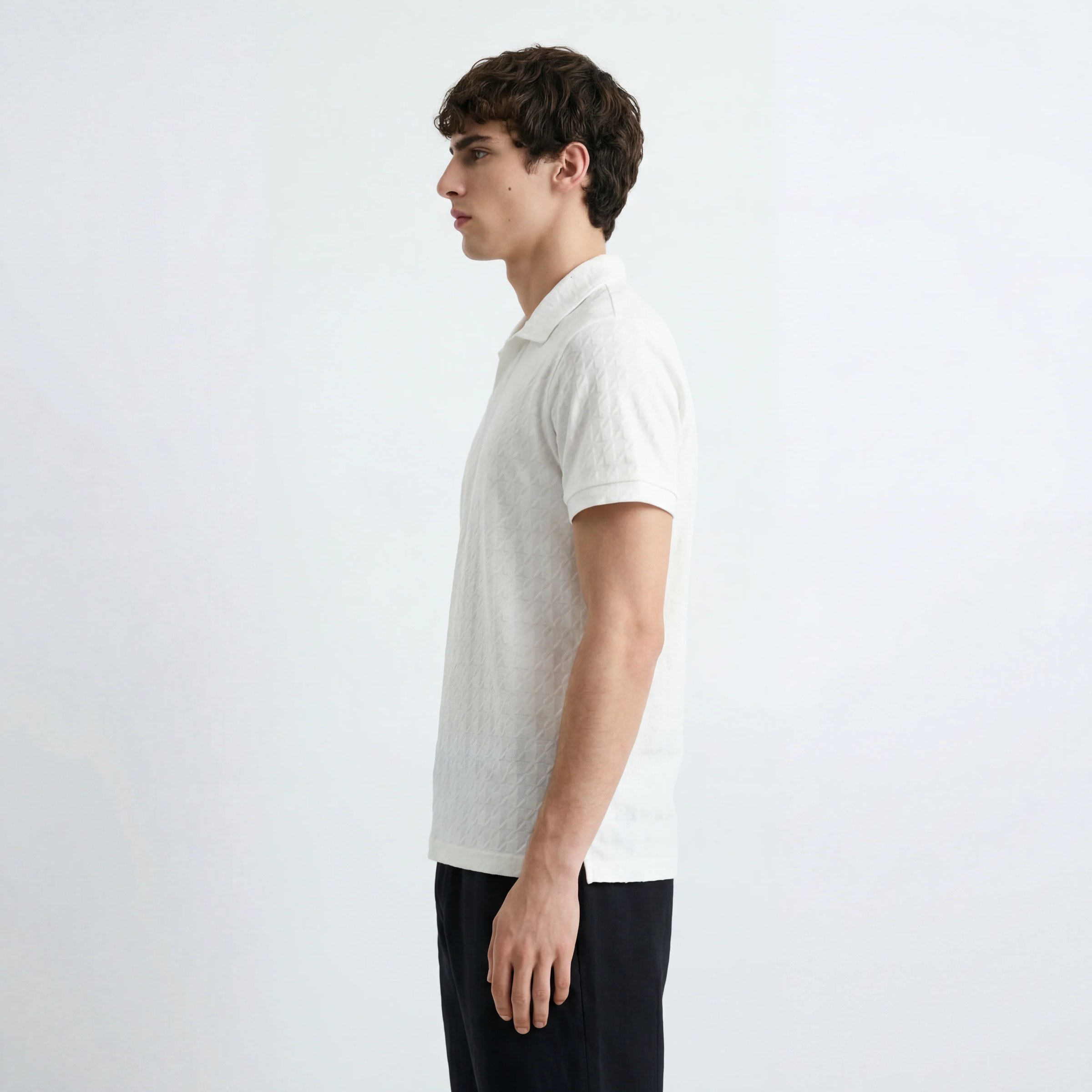 OFFWHITE DESERT RIPPLE RESORT RELAXED POLO S27