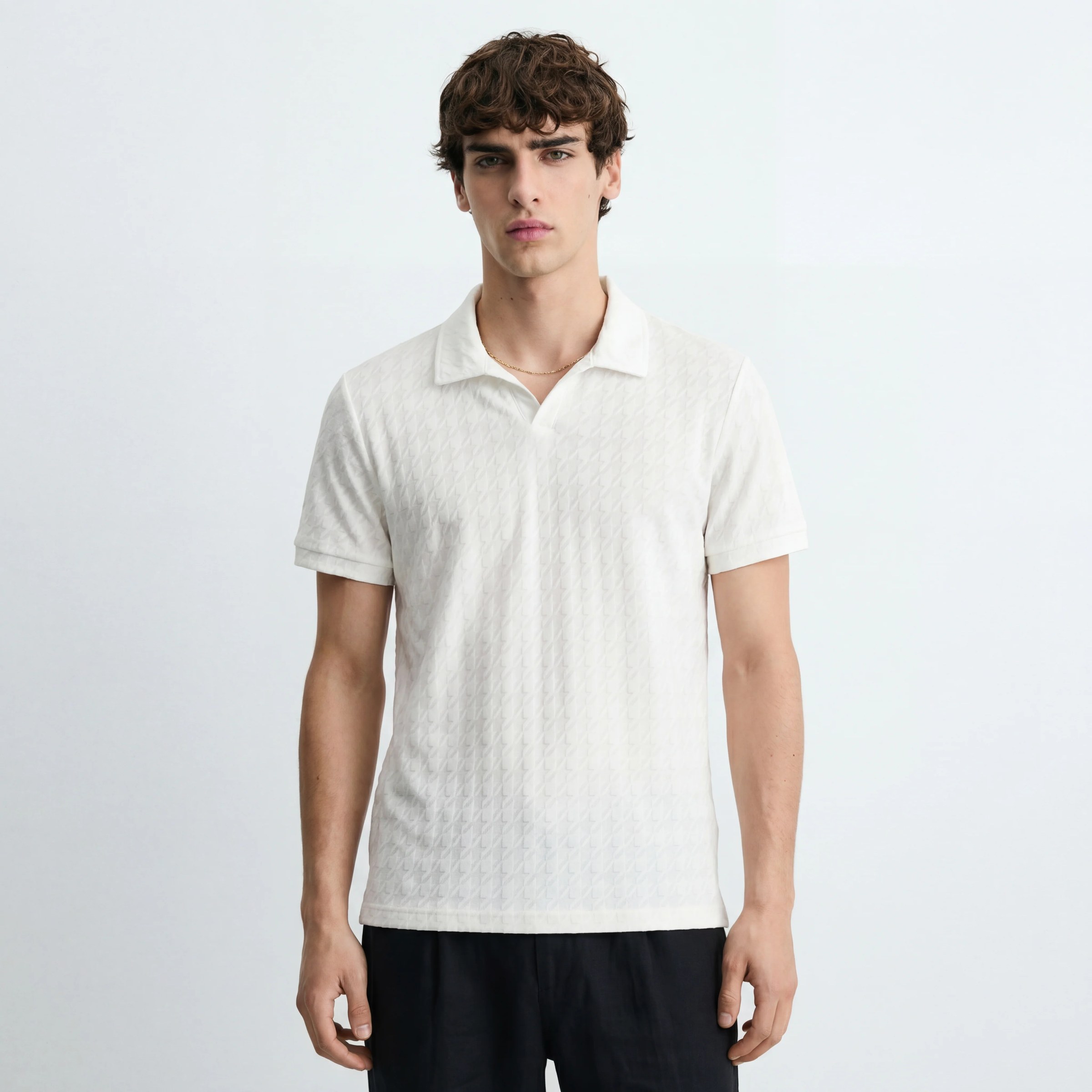 OFFWHITE DESERT RIPPLE RESORT RELAXED POLO S27