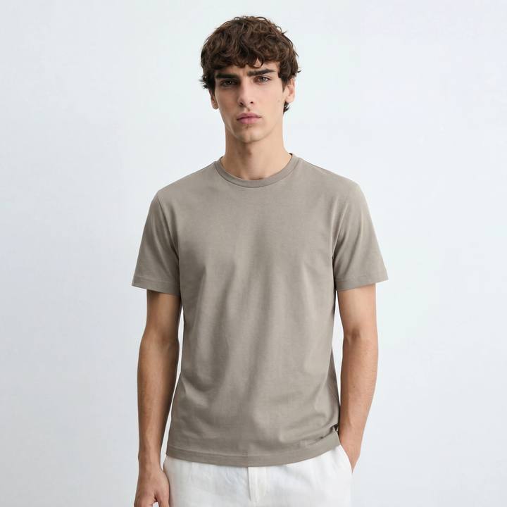 DESERT TAUPE SLIM BASICT-SHIRT S27