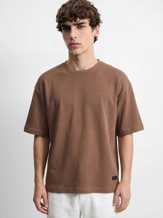 COCOA MICRO RIB OVERSIZED T-SHIRT S27