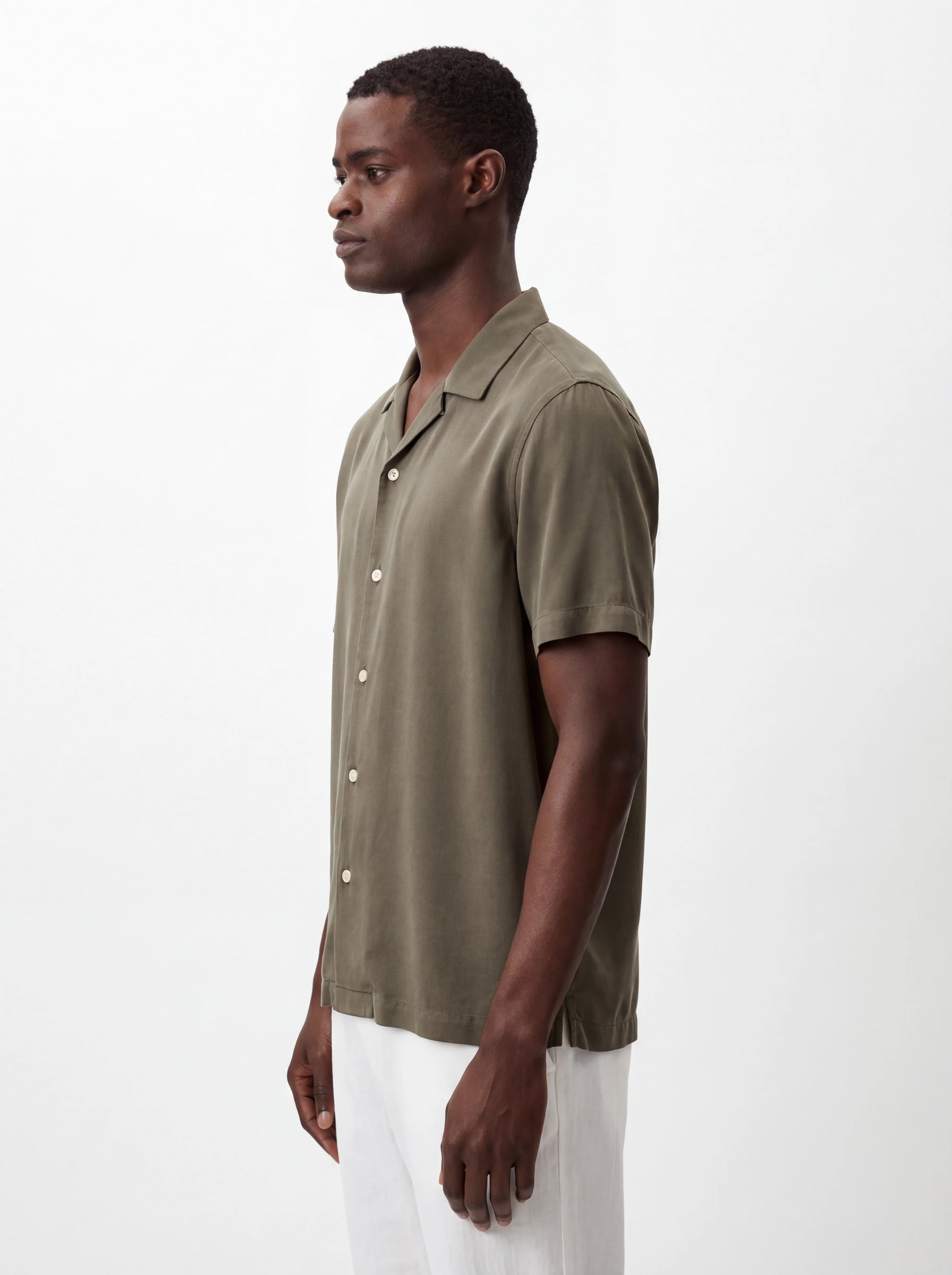 OLIVE RESORT RELAXED TENCEL SHIRT S27