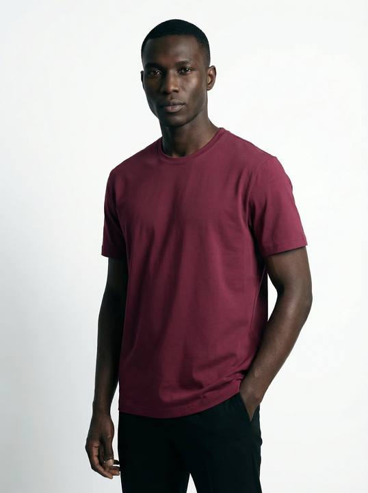OXBLOOD CORE SLIM BASIC T-SHIRT W27N