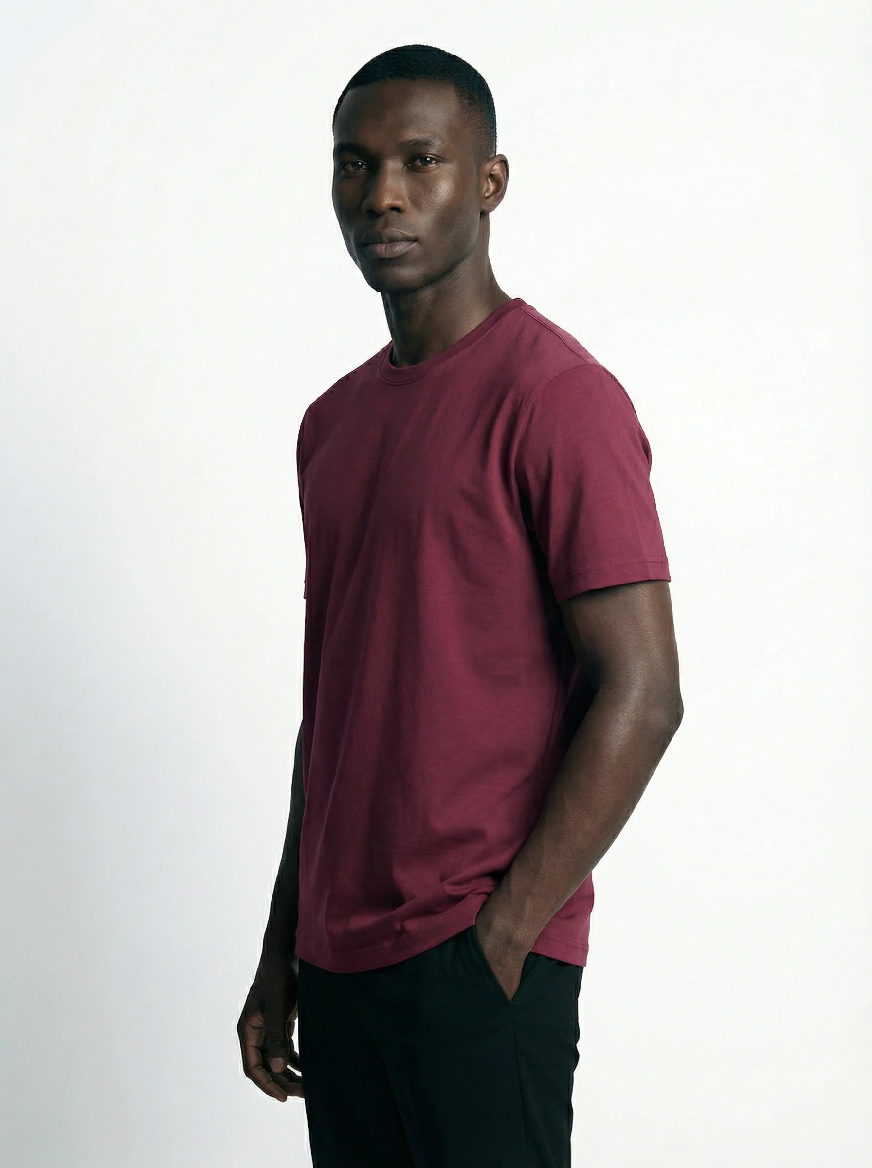 OXBLOOD CORE SLIM BASIC T-SHIRT S27
