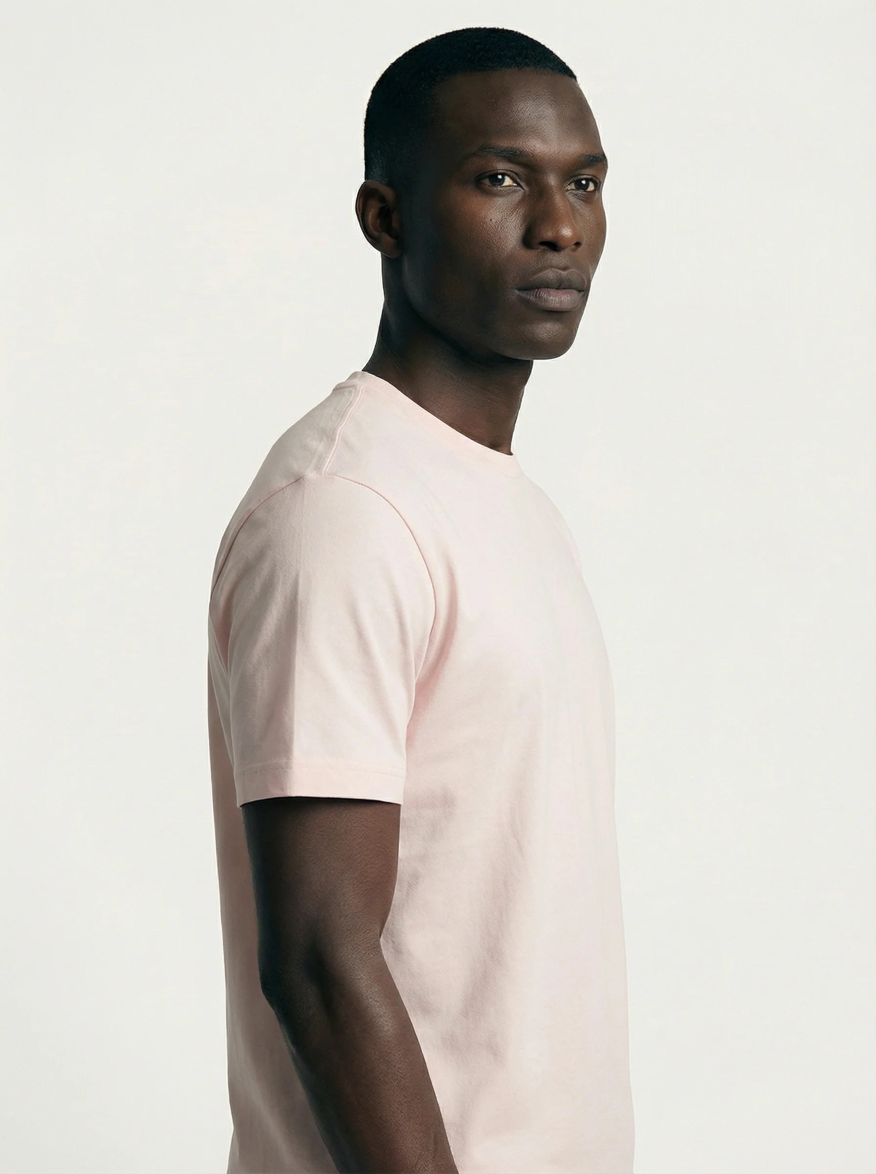 PALE BLUSH CORE SLIM BASIC T-SHIRT S27