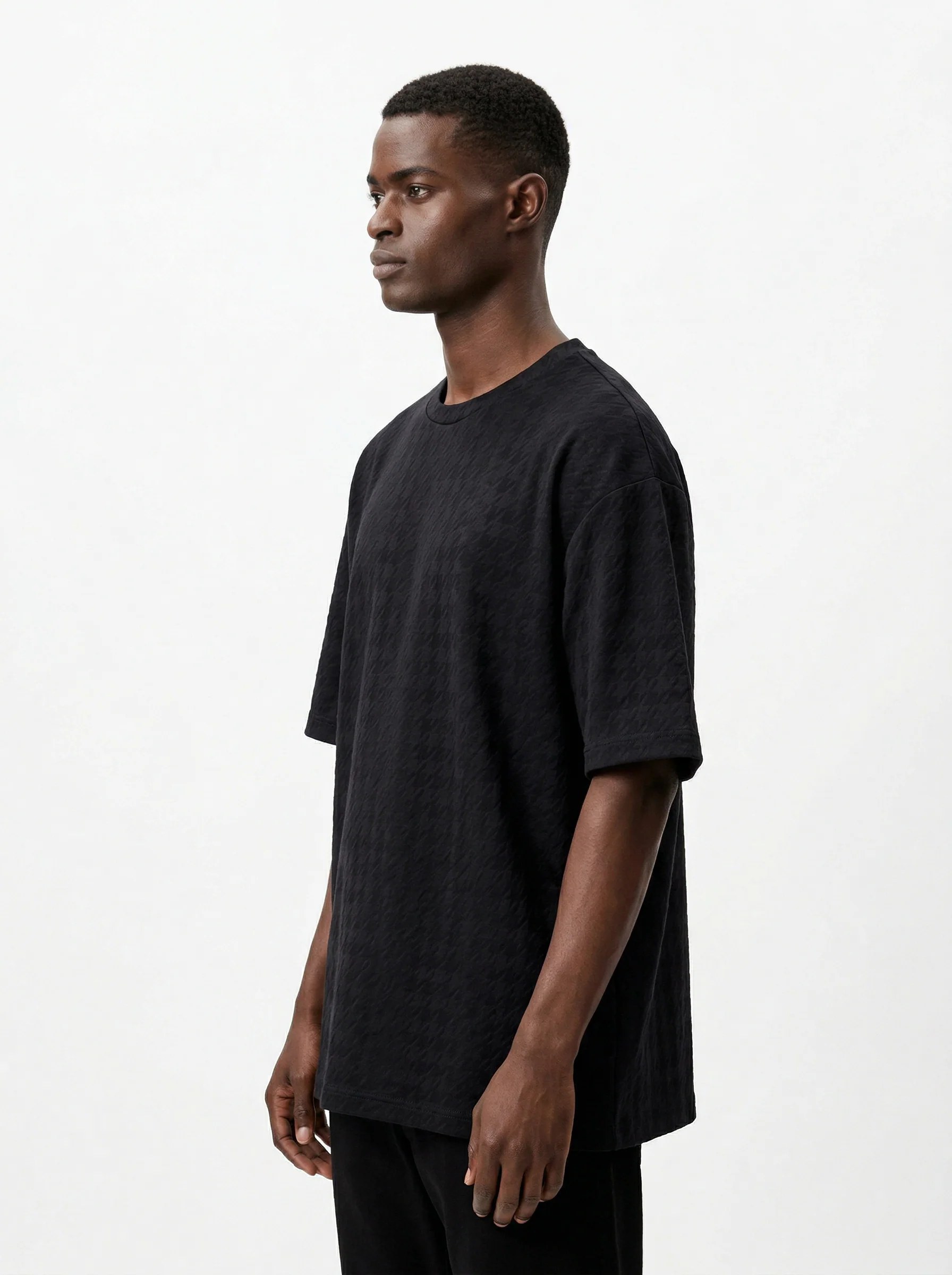 DEEP BLACK DESERT RIPPLE OVERSIZED T-SHIRT S27