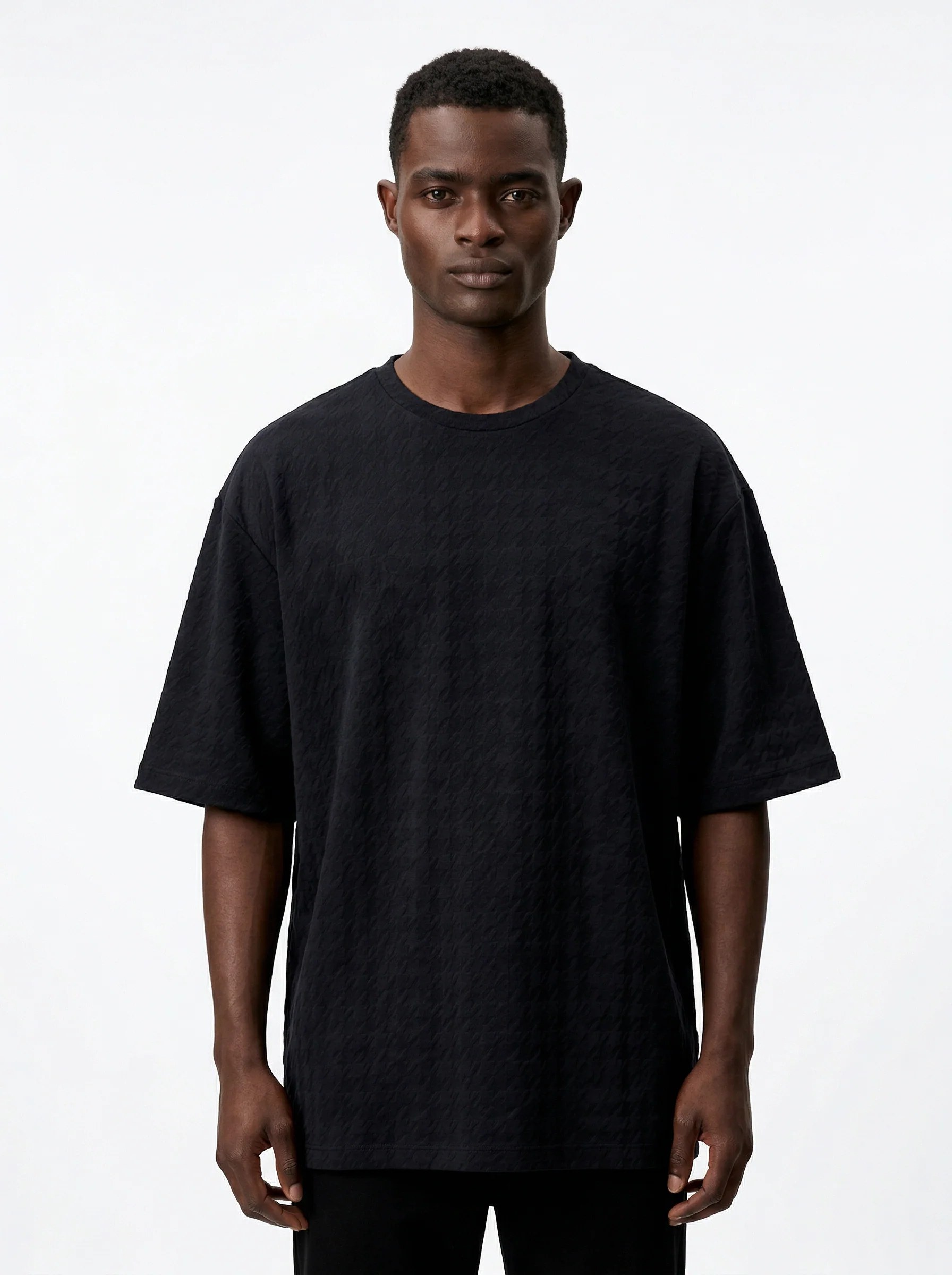 DEEP BLACK DESERT RIPPLE OVERSIZED T-SHIRT S27