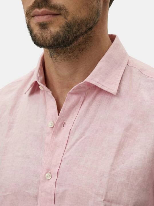 PALE ROSE RELAXED PURE LINEN  SHIRT S27