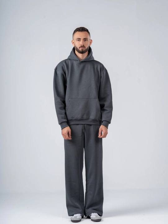 CHARCOAL MELTON SET