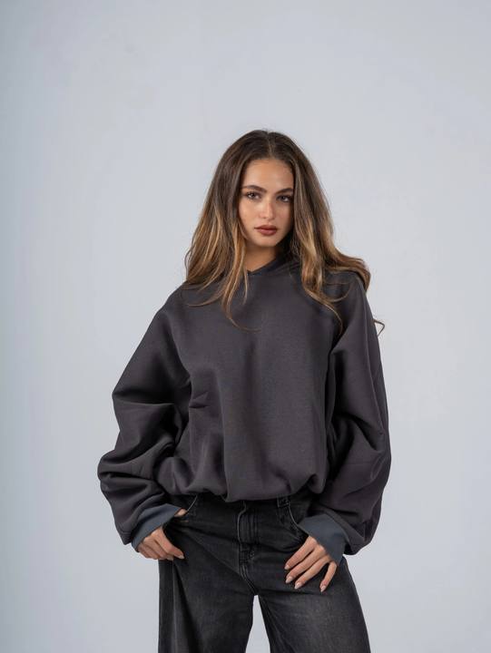 CHARCOAL BAT HOODIE