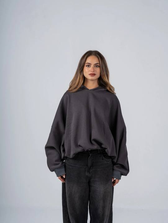CHARCOAL BAT HOODIE