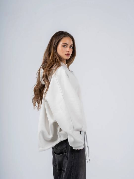 WHITE BAT HOODIE