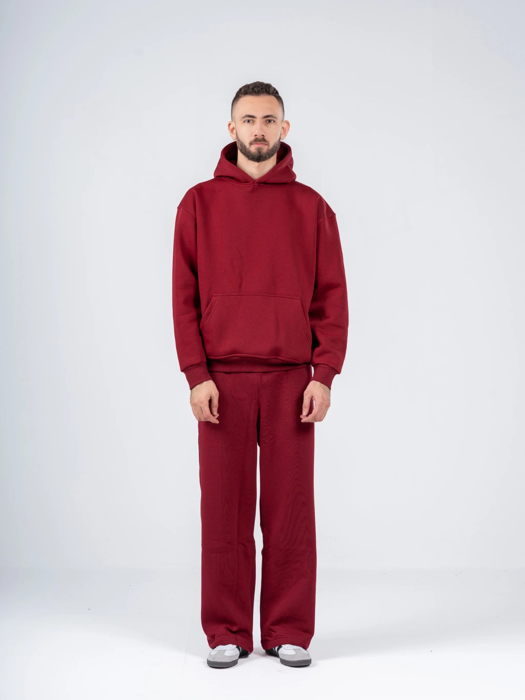 BURGUNDY OVERSIZED HOODIE