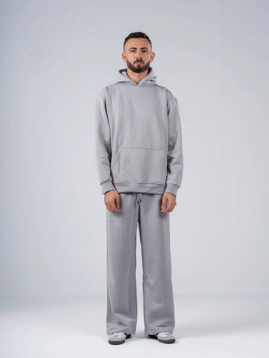 SILVER OVERSIZED HOODIE