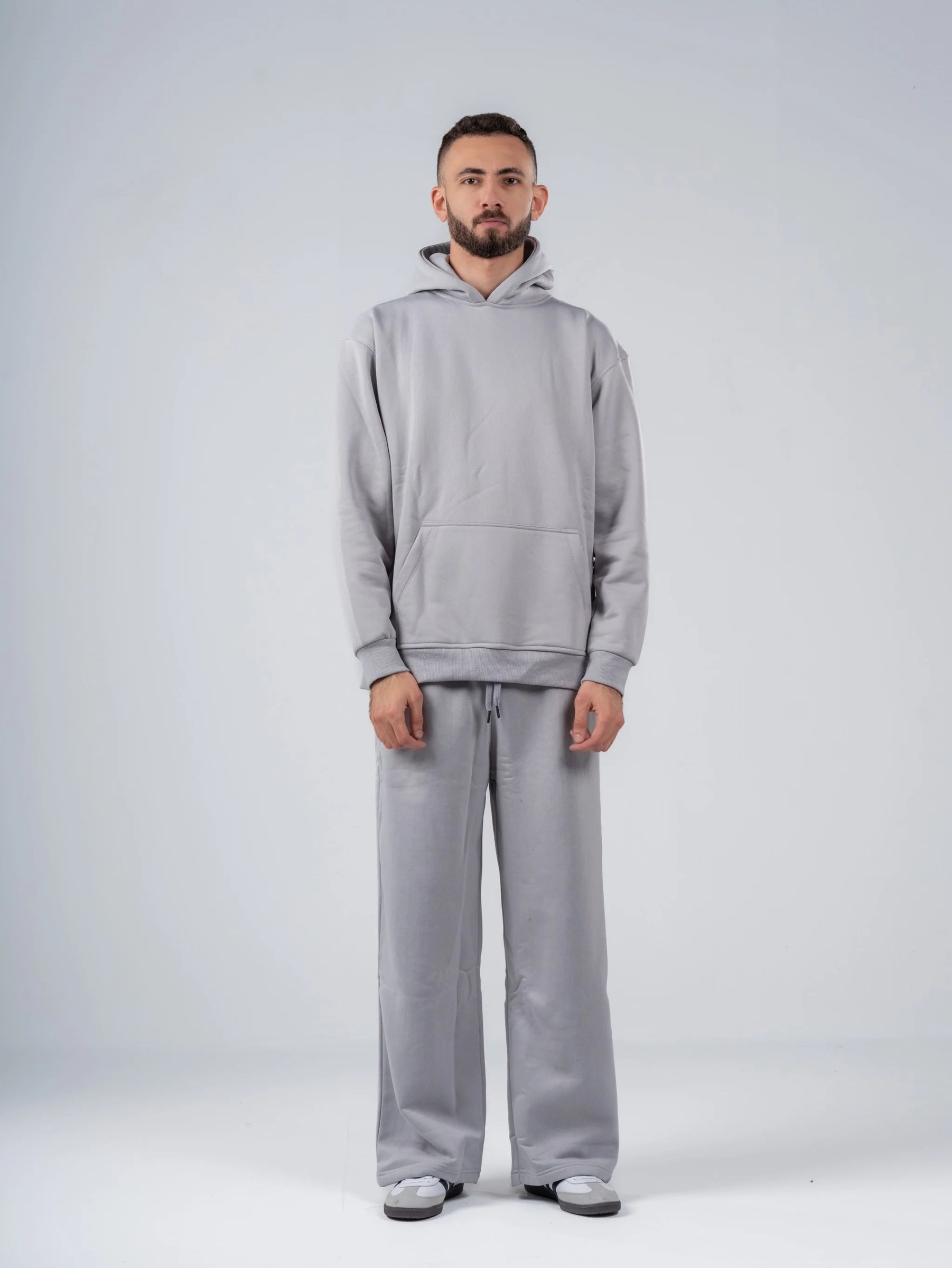 SILVER OVERSIZED HOODIE