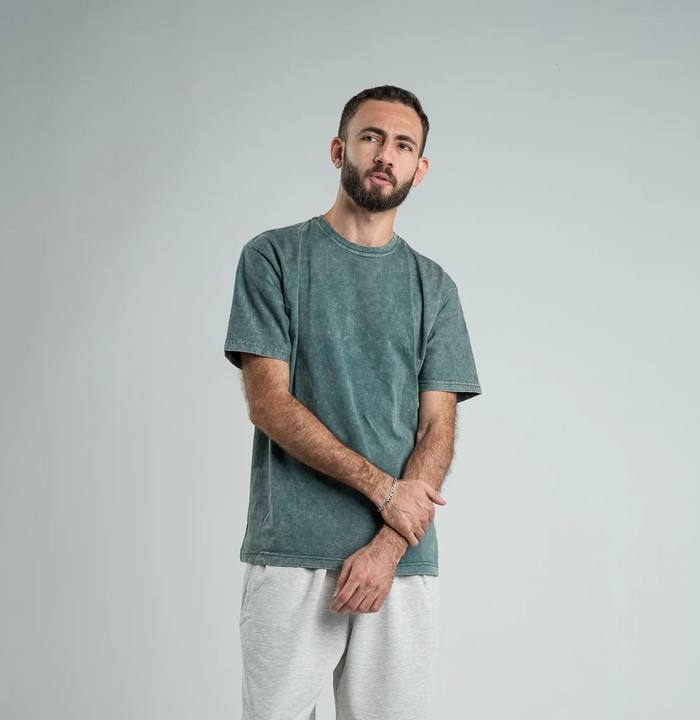 OLIVE WASHED OVERSIZED HEAVY WEIGHT T-SHIRT