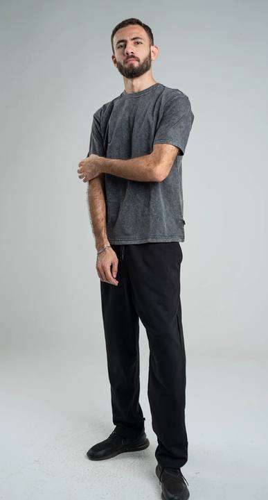 DARK GREY WASHED OVERSIZED HEAVY WEIGHT T-SHIRT
