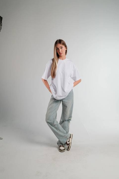 WHITE OVERSIZED T-SHIRT HEAVY WEIGHT