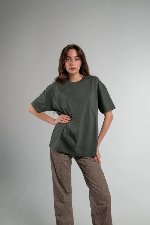 OLIVE OVERSIZED T-SHIRT HEAVY WEIGHT