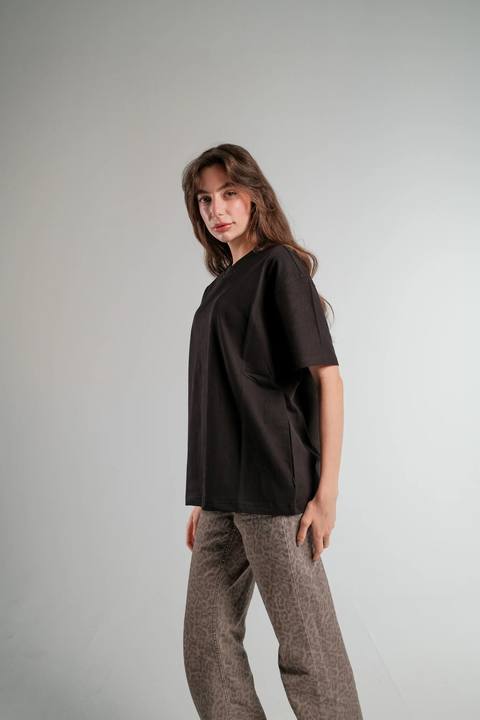 BLACK OVERSIZED T-SHIRT HEAVY WEIGHT