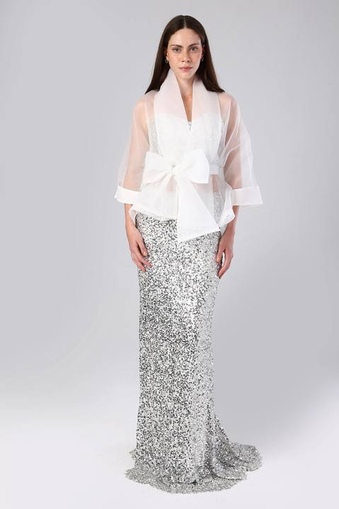 Wrapped Organza Jacket