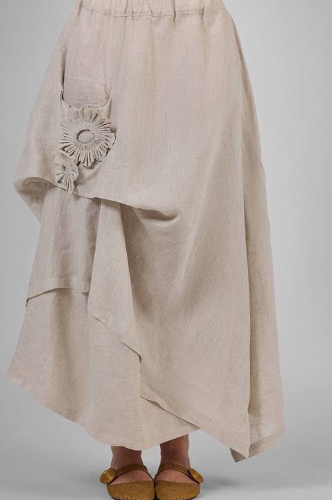 Asymmetric Bloom Skirt
