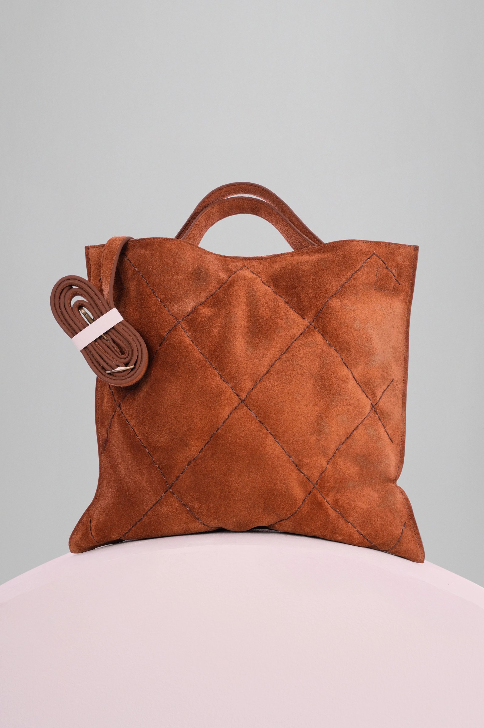 Chamois Quilted Soft Square Tote