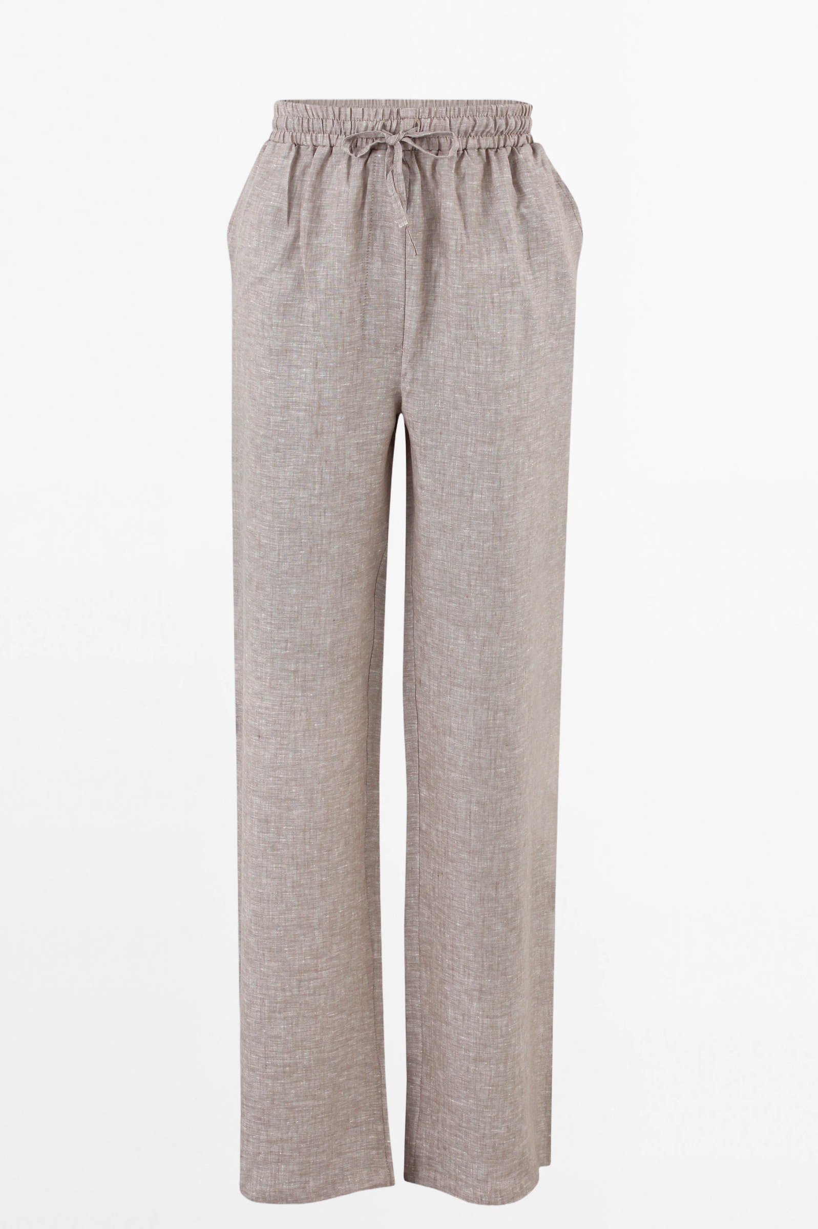 Drawstring Linen Trousers.