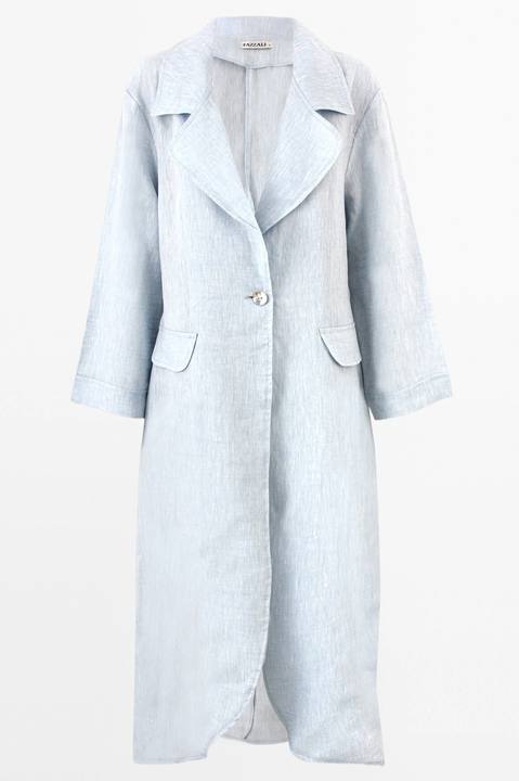 Flowy Long Linen Blazer.