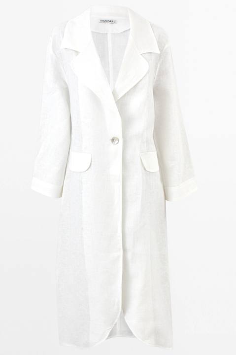 Flowy Long Linen Blazer.