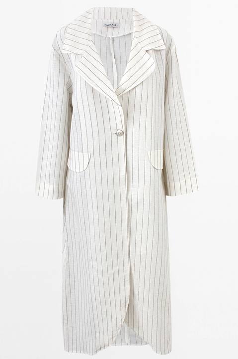 Flowy Long Linen Blazer.