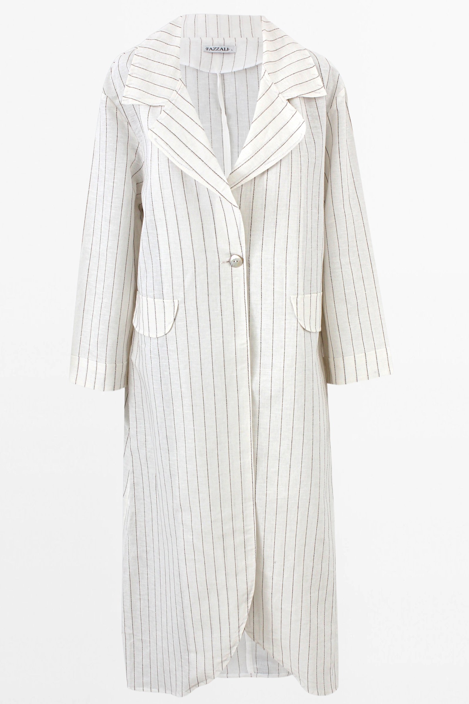 Flowy Long Linen Blazer.