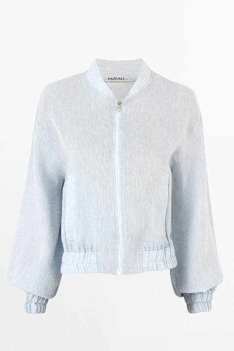 Linen Bomber Jacket.