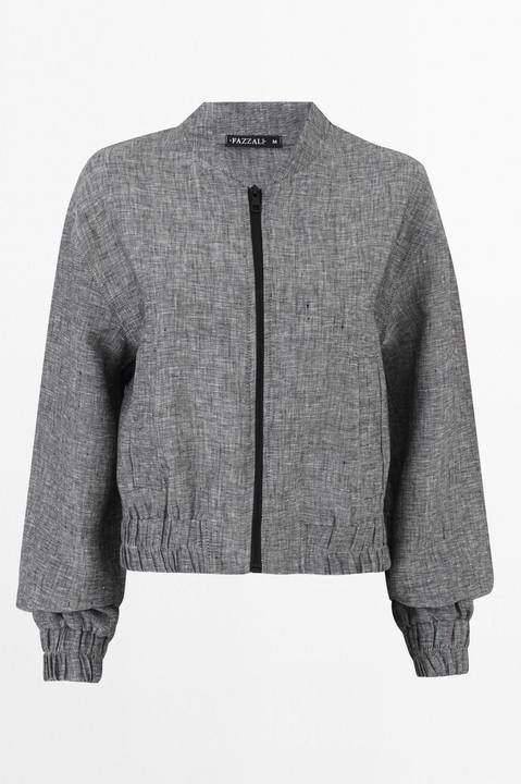 Linen Bomber Jacket.