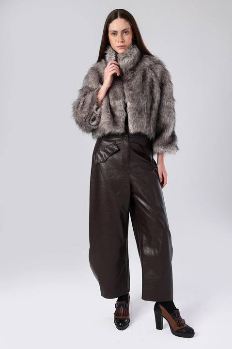 The Frontier Wide-Leg Leather Pants