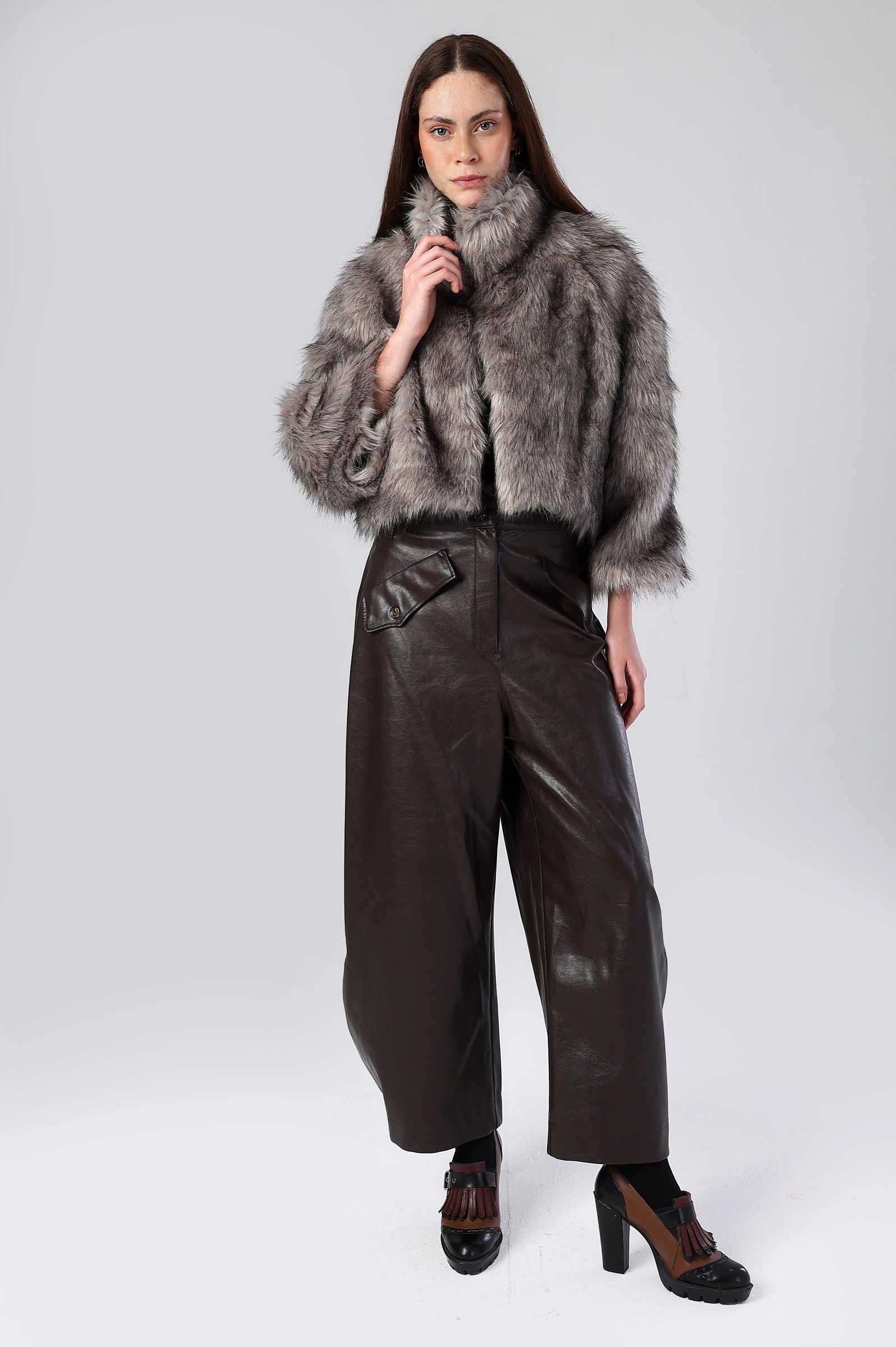 The Frontier Wide-Leg Leather Pants