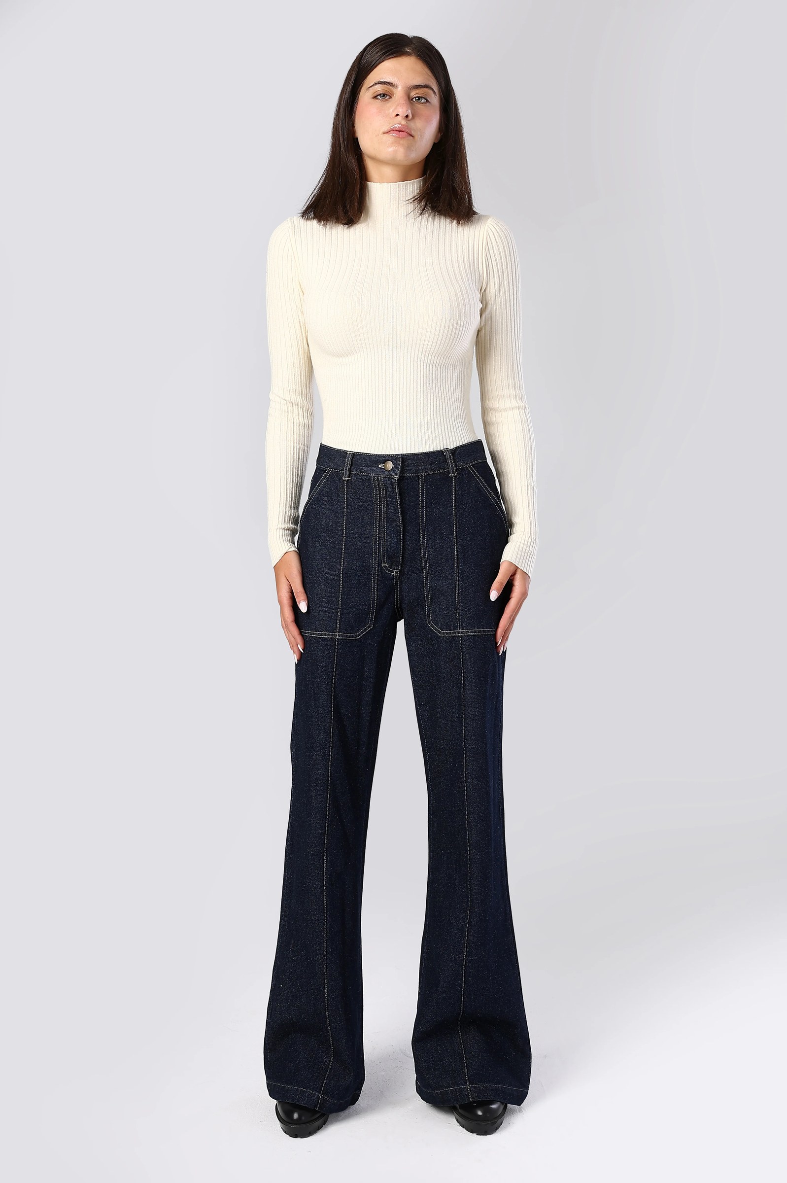 The Axis High-Rise Wide-Leg Denim
